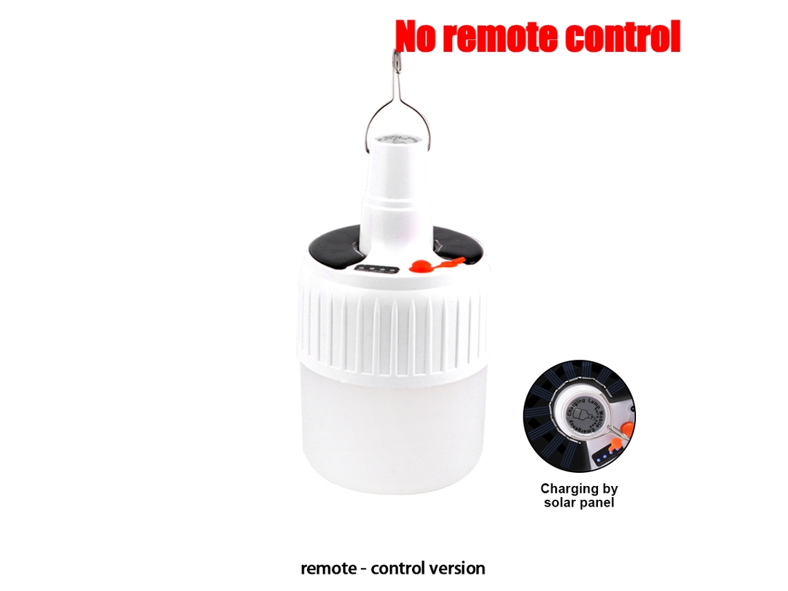 Luz LED portátil para acampar de 100 W, recargable con energía solar y control remoto, ideal para tiendas de campaña y emergencias. Aeuzwr