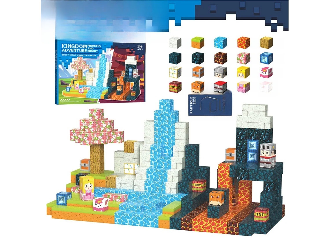 Juego de bloques de construcción magnéticos 3D, modelo de cubo creativo para armar, juguete para niños