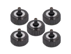 Peças Peças De Coroa De Relógio Aço Preto Para Relógios De Quartzo Mecânicos 7mm