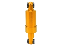 Amortiguador trasero de aluminio ligero de 125 mm para patinete y bicicleta plegables - Dorado