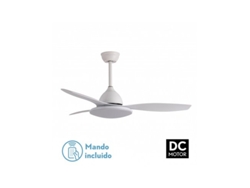 Ventilador Dc Blanco Yael 72w 3000-4000-6000k 122d 7200lm 3 Aspas, Remototemporizadormemoria FABRILAMP