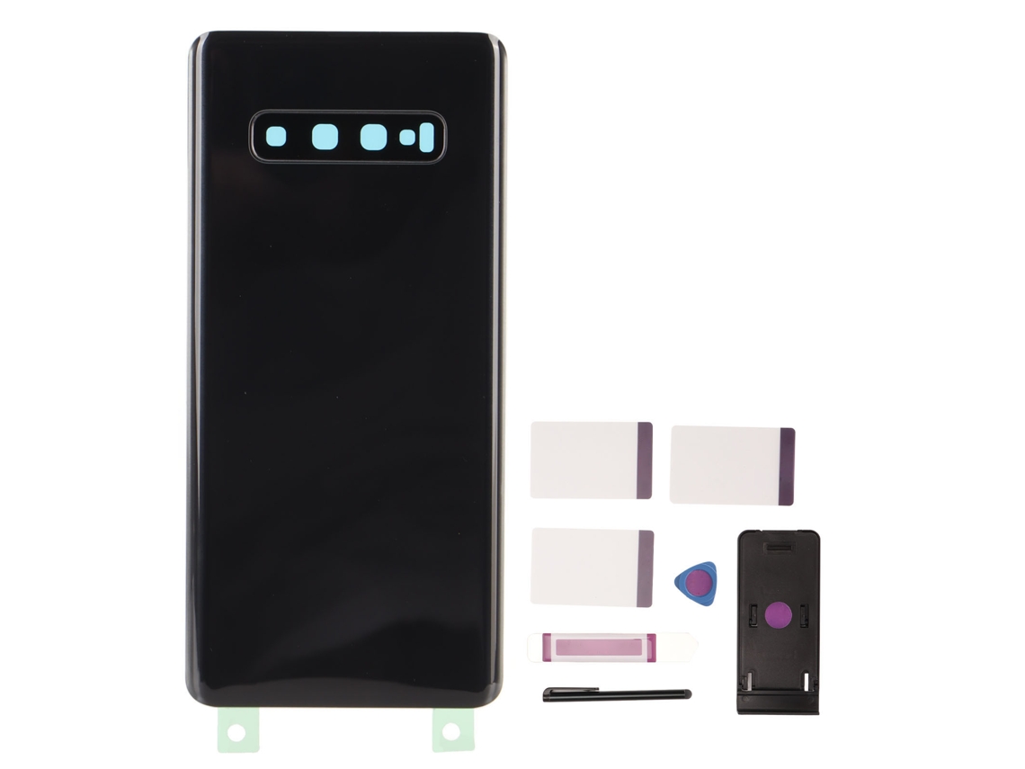 Tampa De Vidro Traseira Com Lente De Câmera Pré-instalada Caneta Touch Suporte Para Galaxy S10+plus Preto