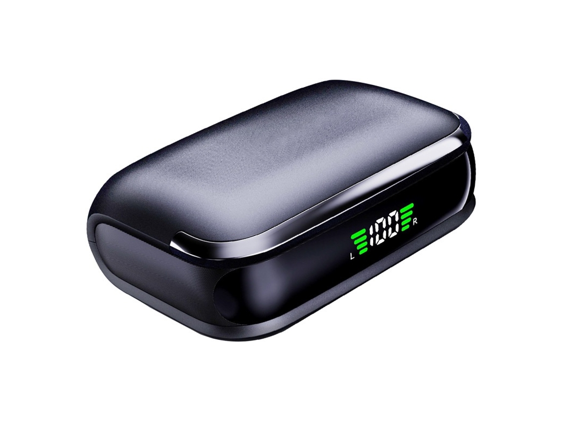 Auriculares Bluetooth 5.3 BX31, 75 horas de reproducción, resistentes al agua IPX7, auriculares inalámbricos para iOS/Android JIAPEI (negro)