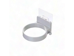 Soporte de pared para secador de pelo, sin necesidad de taladrar, adhesivo, organizador de baño para guardar el secador de pelo GOKOCO
