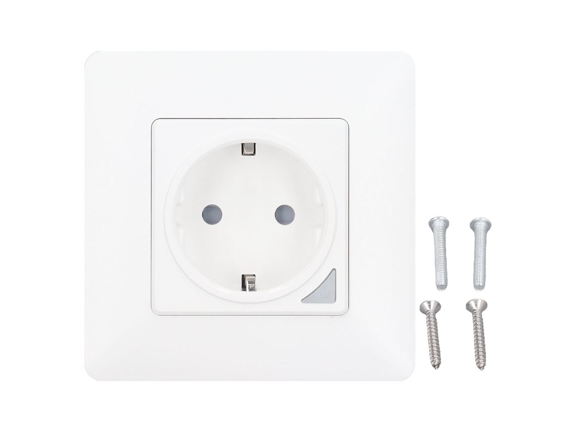 Enchufe de pared inteligente con control remoto Wi-Fi de 2,4 GHz para Google Home Hjkjyx