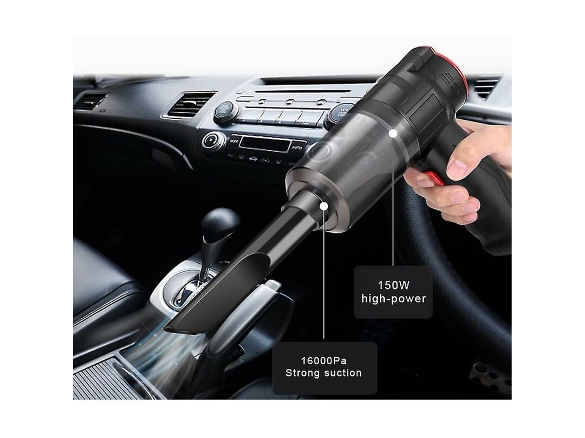 Aspiradora Inalámbrica Para Coche Mdug Ahlsen, 16000pa, 150w, Bluetooth, 2 En 1, Portátil