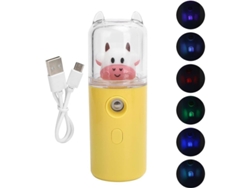 Vaporizador Facial Nanoiónico - Mini Vaporizador Facial Portátil, Con Forma De Linda Vaca Amarilla.