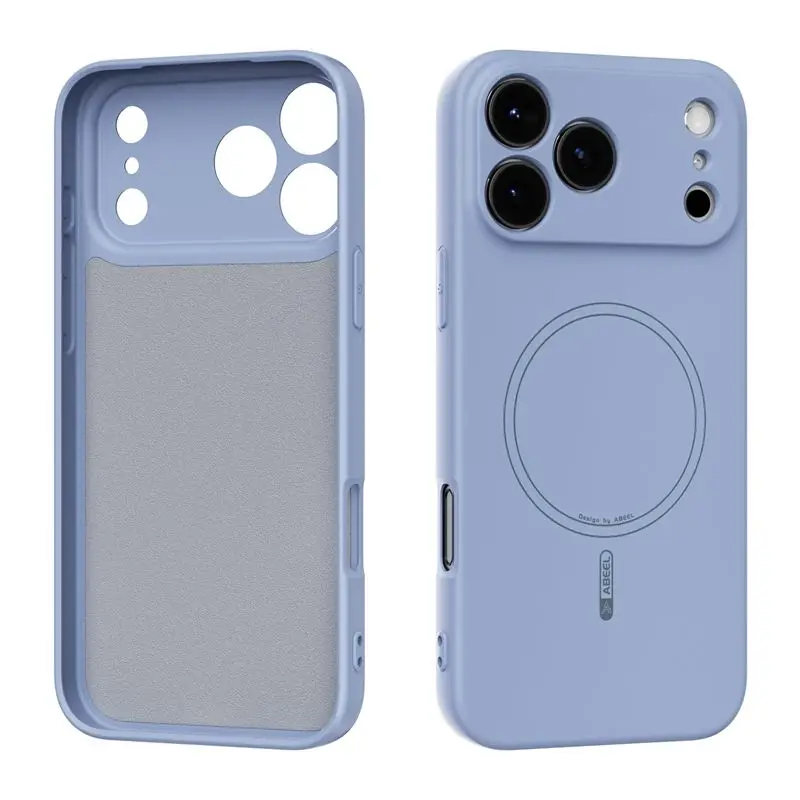 (azul Cielo, Iphone 16 Pro) Funda Magnética De Silicona Líquida Suave Para Iphone, Resistente A Caídas, Con Carga Inalámbrica.