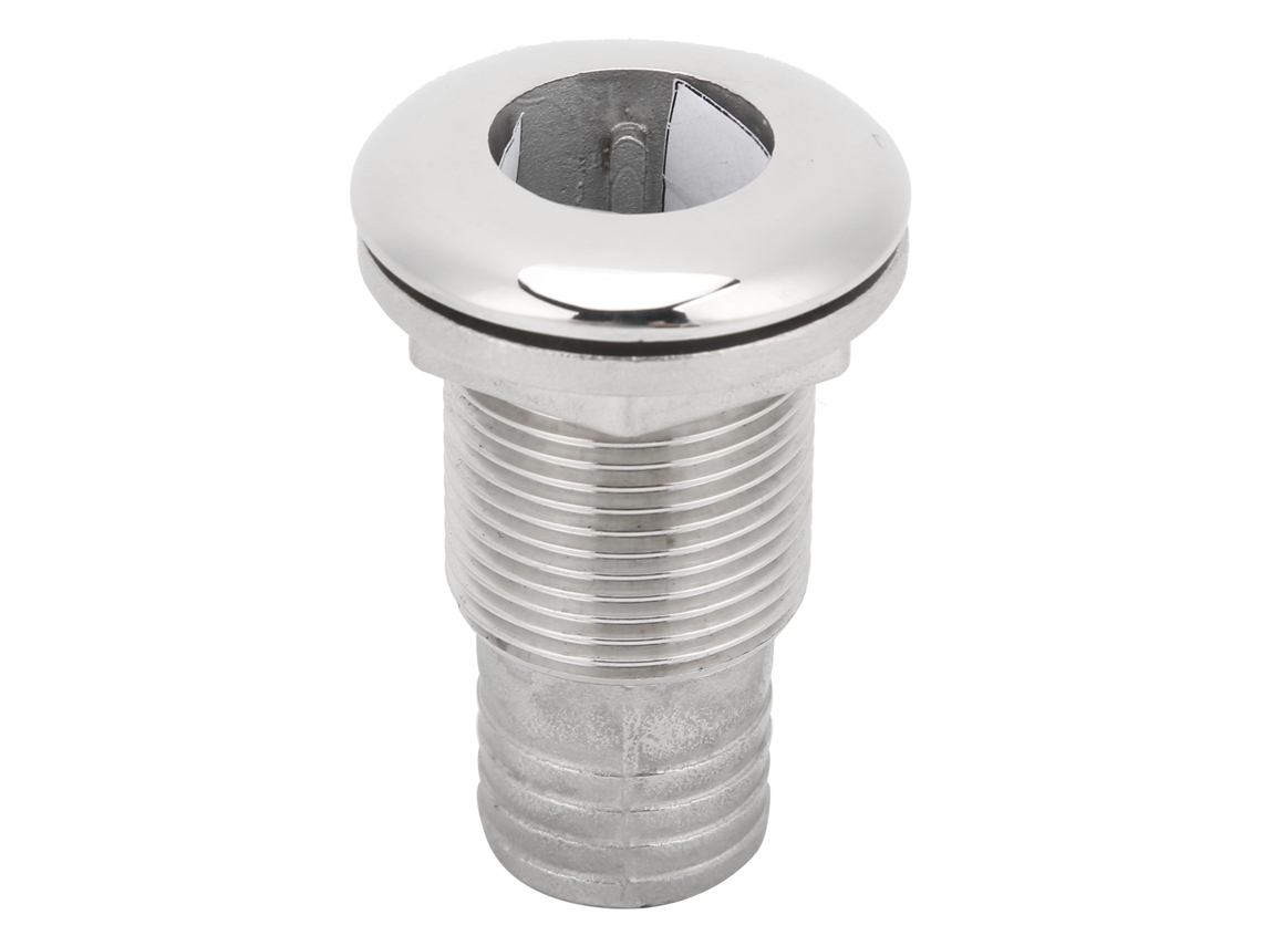Conector De Pasaje A Bordo Para Barco Marino Con Manguito De Acero Inoxidable 11/2 Pulgada