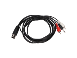 Cable Din De 5 Pines A Dc 3,5 Mm Y 2 Rca. Adaptador De Audio Universal Din De 5 Pines Macho A Dc 3,5 Mm Y 2 Rca Macho
