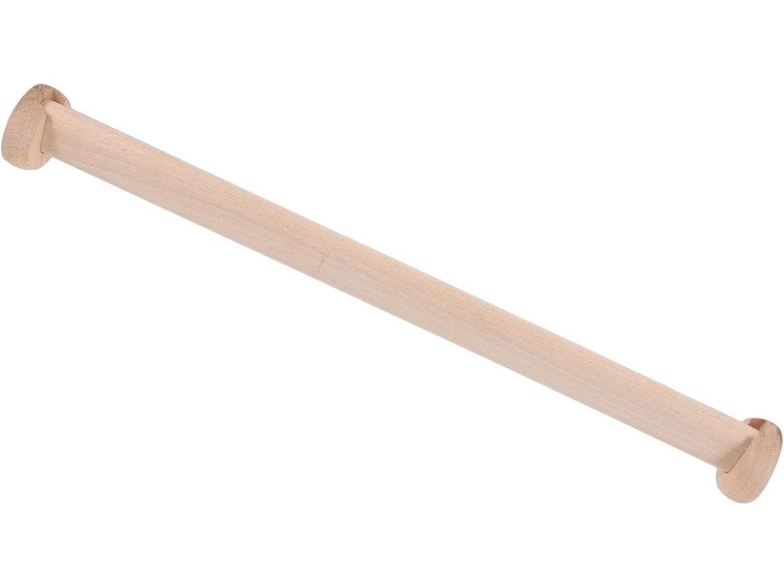 Barra Armario Gruesa Colgar Madera Dormitorio Ropa Fija