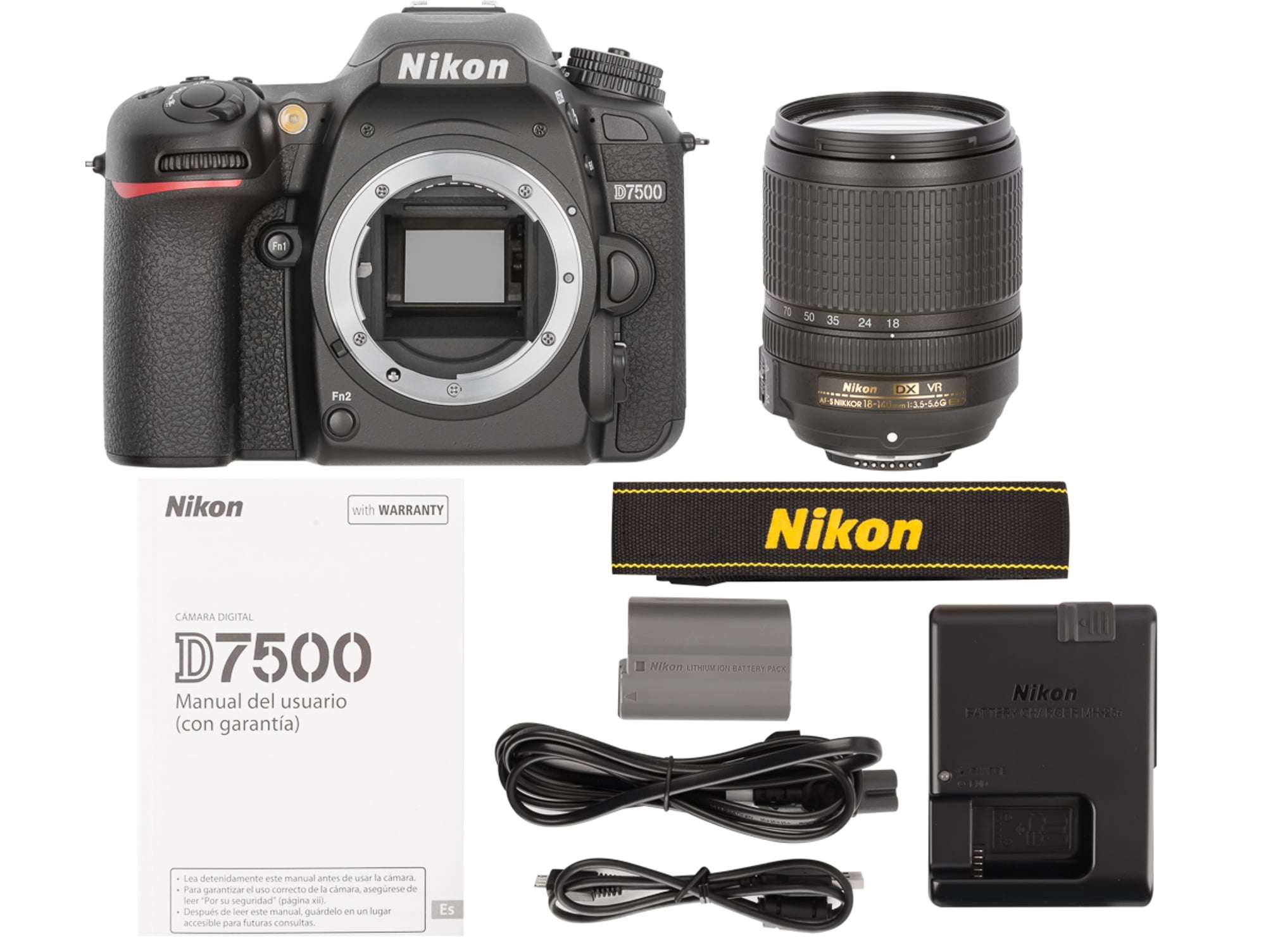 Kit Cámara Réflex NIKON D7500 18-140VR (20.9 MP - ISO: 100 a 51200