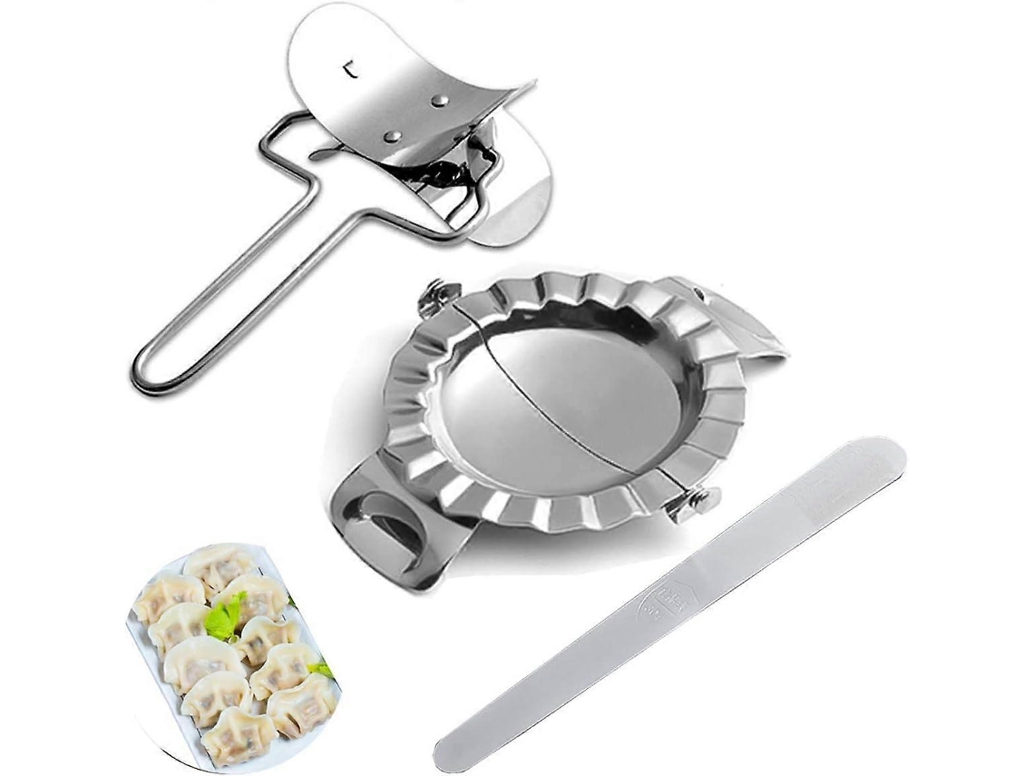 Set De Herramientas Para Hacer Raviolis Y Dumplings, 3 Moldes De Acero Inoxidable 304 Manual Para Empanadas, Gyoza Y Pierogis