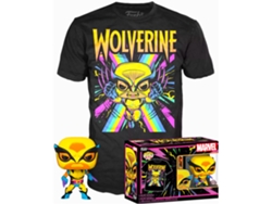 Conjunto de figuras Pop Tee de Marvel Wolverine Blacklight B.active