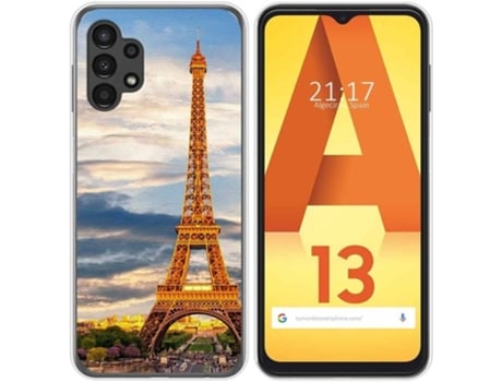 Carcasa para Samsung Galaxy A13 4G TUMUNDOSMARTPHONE Dibujos Paris Multicolor