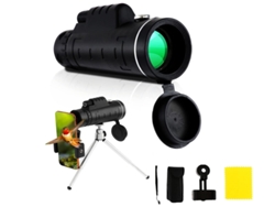 Telescopio monocular 40x60 para adultos, HD, de alta potencia, impermeable, color negro Yizhood
