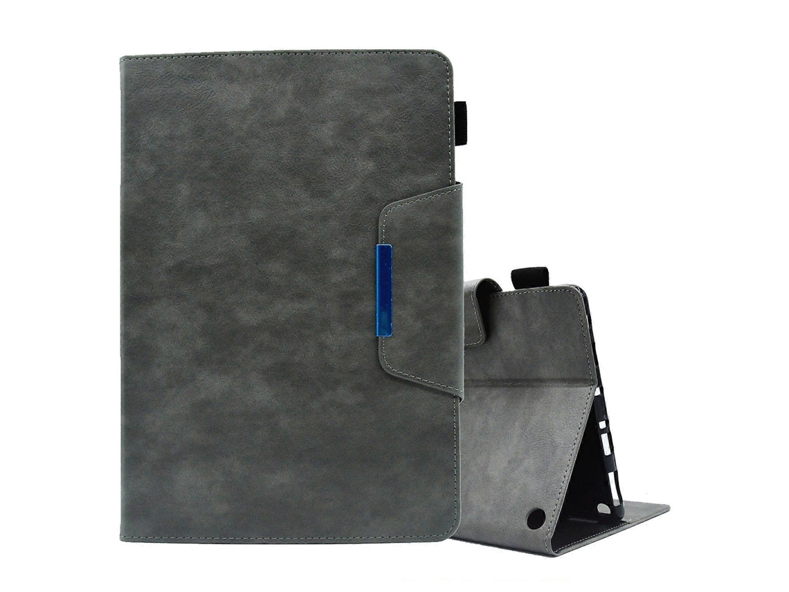 Funda de piel con cierre magnético y textura cruzada para Amazon Fire HD 8 2021/2022 Webake