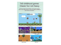 Consola de juegos retro H7 para TV, mando de juegos doméstico rojo