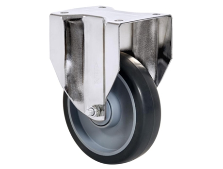Rueda fija 17a150cp-pgaisb goma gris eje bolas ALEX
