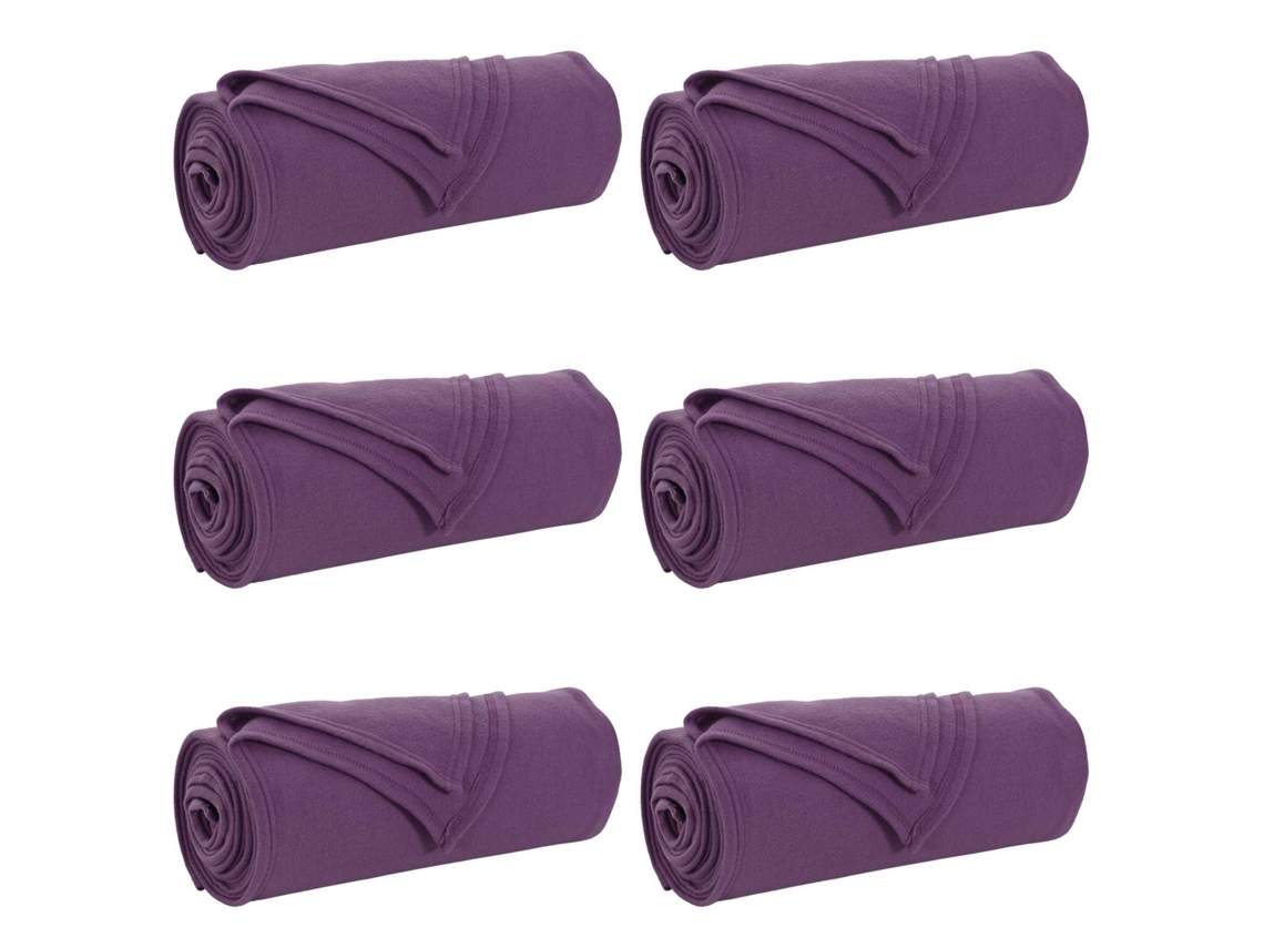 Mantitas De Sofá 6 Uds Morado 270 X 240 Cm Lana