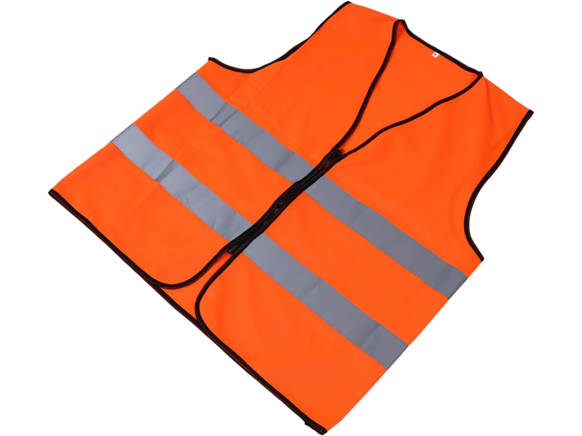 Chaleco reflectante de neón para adultos, chaqueta reflectante de alta visibilidad, chaleco reflectante para correr, chaleco reflectante naranja Neo Gokoco
