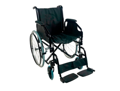 Silla De Ruedas MOBICLINIC Plegable Ruedas Grandes Acero Ortopédica Ligera Negro Catedral