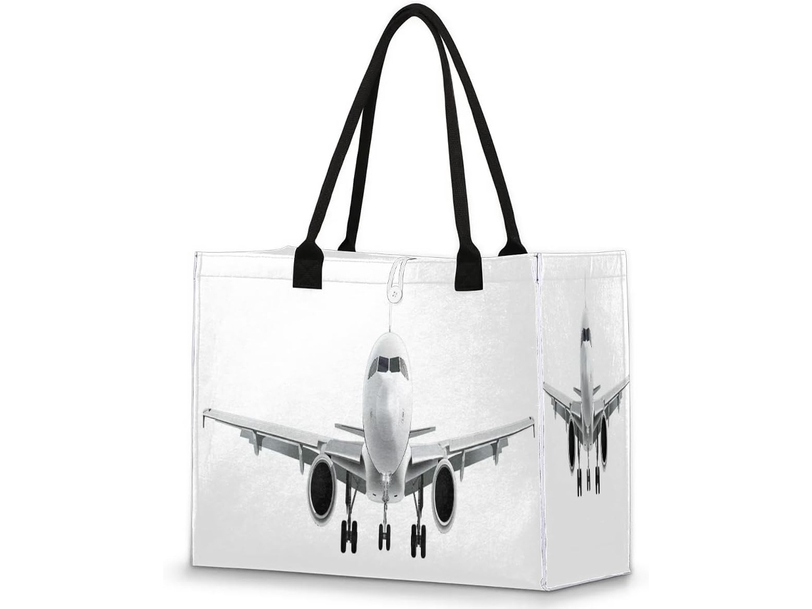 Bolso Grande Forma Avión Tropicallife Para Mujeres Niñas Bolso Hombro Compras Trabajo Gimnasio Organizador