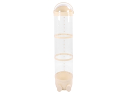 Barril Transparente Con Luz Para Guardar Peluches, Gran Capacidad, 130 Cm, Amarillo