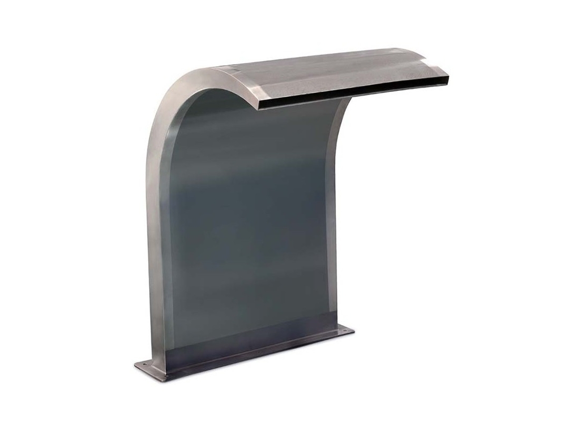 Cascada One Para Piscina Fabricada En Acero Inoxidable, Modelo Curvo SUINGA