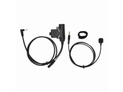 Adaptador Ptt U94 Con Micrófono De Dedo Plug And Play Para Radios Walkie-talkie De 2,5 Mm, Negro