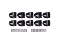 10 Juegos De Clips Para Cinturón Tipo Pico De Pato De 20 Mm De Ancho Con Placa Base De 10,5 X 22 Mm Para Cinturones De Cuero.