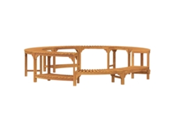 Maison Exclusive - Alrededor De Spa Marrón Ø255 X 55,5 Cm Madera De Acacia Sólida