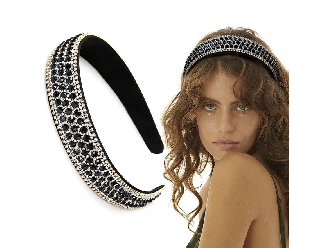 Diadema Con Diamantes De Imitación Para Mujeres Y Niñas, Accesorio Brillante Para El Cabello Con Diamantes, Antideslizante, A La Moda.