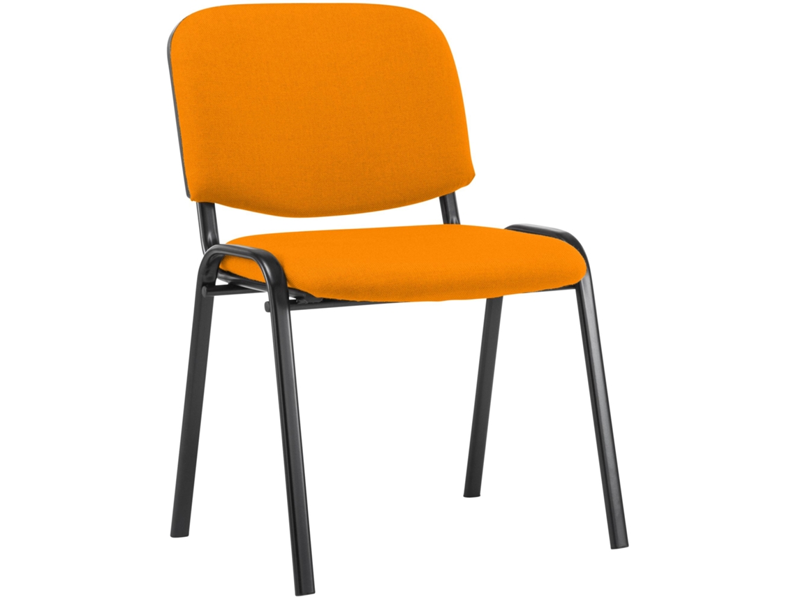 Silla de visita Ken en tejido CLP naranja