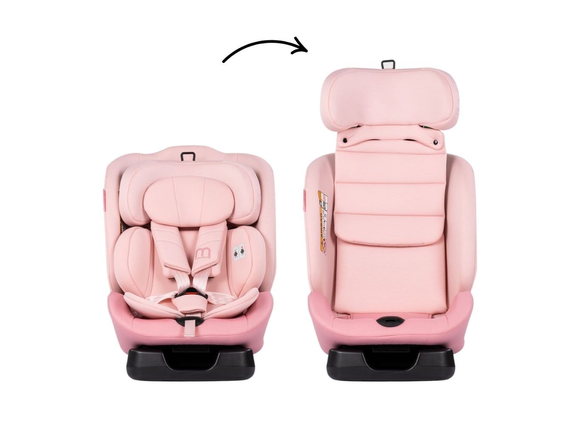 Silla De Auto Mondial  I-size 40-150 Cm De Chipolino - Powder Pink