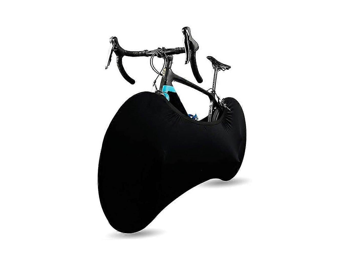 Capa protetora Omni-cover para bicicletas de montanha e estrada, à prova de poeira e arranhões, material de poliéster/elastano, acessório preto para bicicletas.