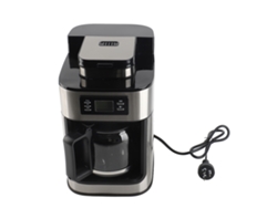 Cafetera programable con molinillo y temporizador, 1 L, 1050 W