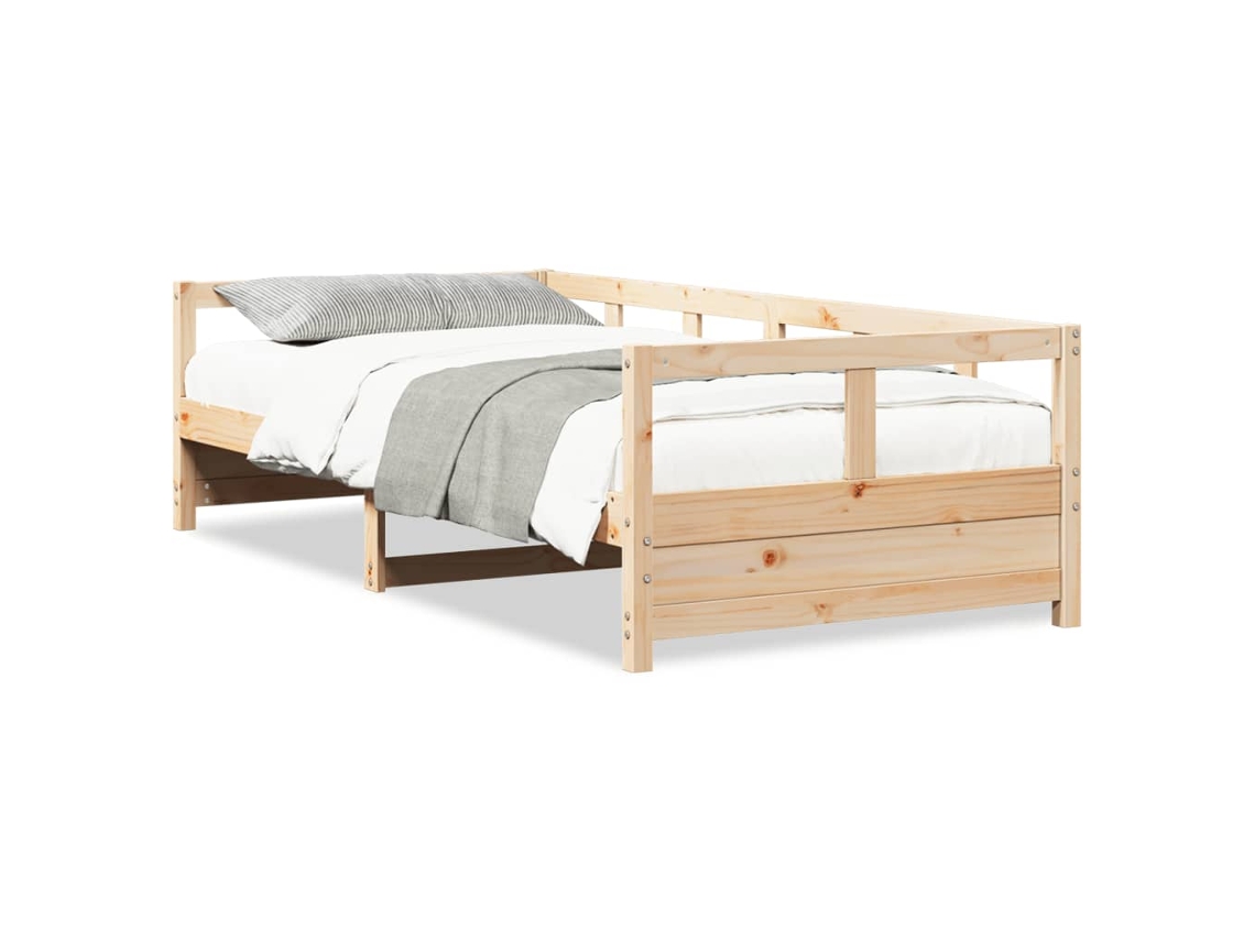 Maison Exclusive - Sofá Cama Madera Maciza De Pino Natural 80x200 Cm