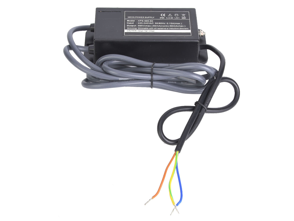 Transformador Electrónico Para Luz Neón 0.9kv 80ma Fuente De Alimentación Neon Sign