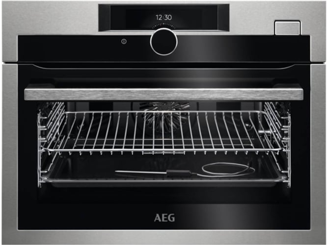 Aeg Kse882220m 1cestas integrado 3000w negro ac horno vapor compacto inoxidable antihuellas steamboost sonda clase 43 l 59.5 cm 60