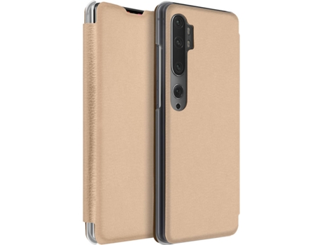 Funda Xiaomi Mi Note 10 Lite AVIZAR FOLIO-FLICO-GD-N10L Beige