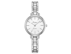 Reloj De Pulsera De Cuarzo Lvpai Para Mujer, Delgado, De Aleación, Con Esfera Blanca Plateada.