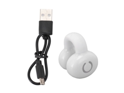 Auriculares Bluetooth V5.3 De Conducción Ósea Con Clip, Estéreo Abierto, Cancelación De Ruido, Resistentes Al Agua, Color Blanco, En Caja.