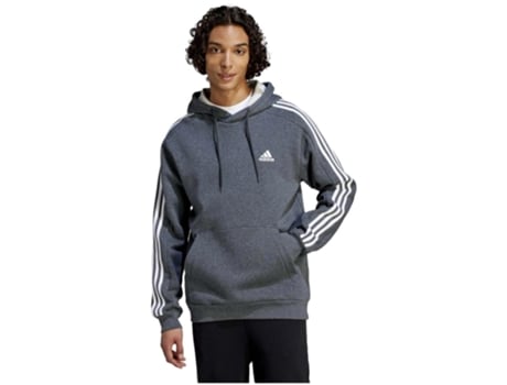 Sudadera de Hombre ADIDAS Capucha Gris (M)
