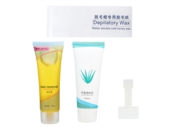 Kit de depilación corporal 2026: Crema depilatoria 100 g y loción reparadora de aloe vera 60 g.