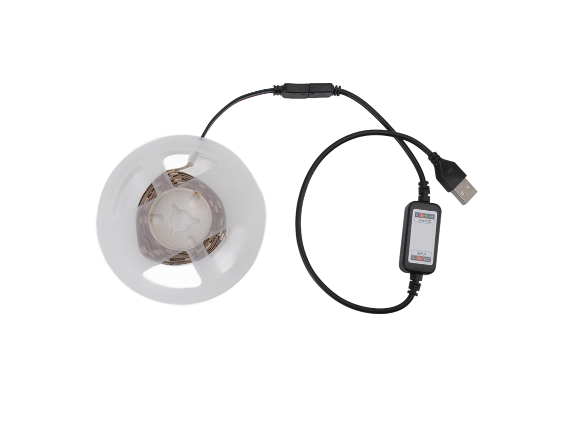 Bj-cinta Led Luz De Tira Com Controle App Bluetooth Usb 5v 5m Para Decoração De Quartos E Casa Rgb Mudança De Cor
