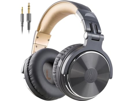 Auriculares de Oído, Cascos con Cable y Graves con Driver de 50 mm, Auriculares Plegables y Ligeros con Puerto de Compartición y Micrófono para BIS...