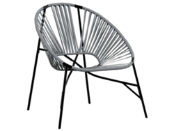 Maison Exclusive - Silla De Jardín Con Forma De Huevo Ratán Sintético Negro Y Gris