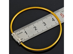 Llaveros coloridos de acero inoxidable para senderismo (10 unidades)