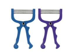 Depiladora Manual De Vello Facial Con Hilo De 2 Piezas (morado + Azul)